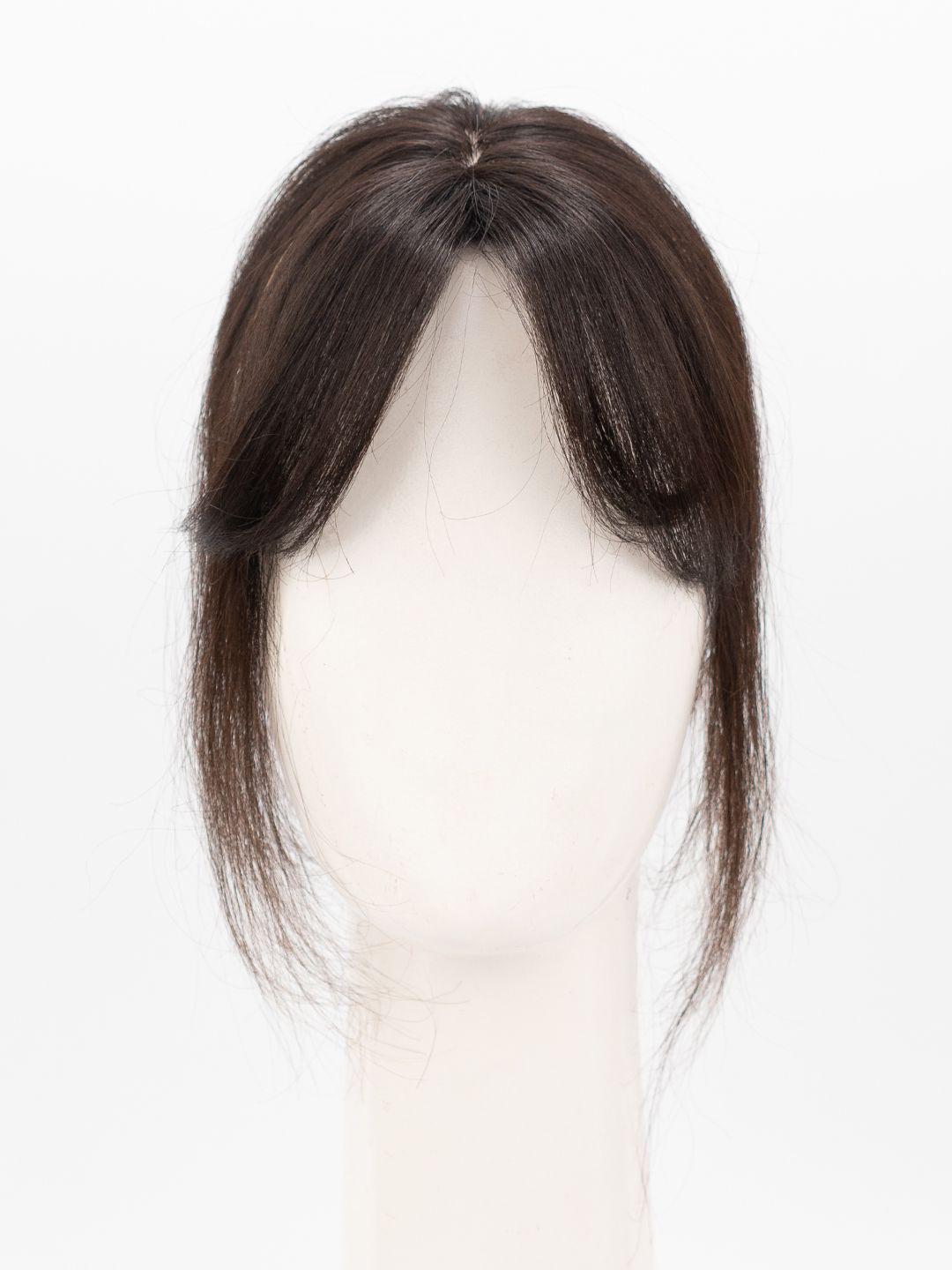 Srhairfeelers Mini Topper with Bangs, Bio Base Hair Topper